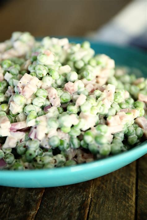 Easy Pea Salad Southern Bite Karinokada