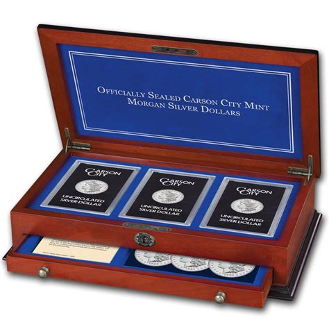 Officially Sealed Carson City Mint Morgan Silver Dollars Collection