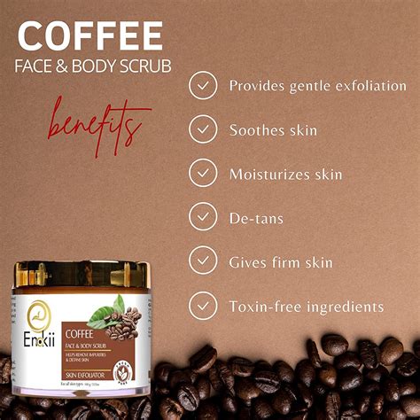 Coffee Face And Body Scrub 100gms Enokii Cosmetics