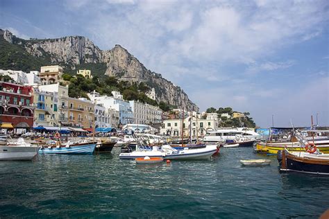 HD wallpaper: anacapri, italy, sea, coast, boats, shops, seaside ...