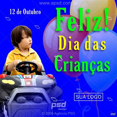 Arte Feliz Dia Das Crianças Loja Agência Psd