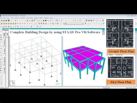 Building Design G 1 In STAAD Pro V8i Software YouTube