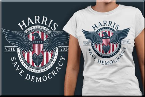 Kamala Harris Save Democracy Vote 2024 Gráfico Por Nice Ass Design Co