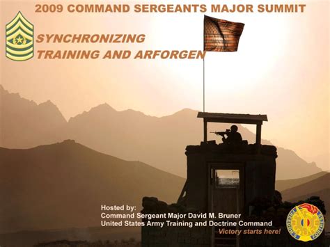 Army Senior Enlisted Leaders discuss NCO development and ARFORGEN ...