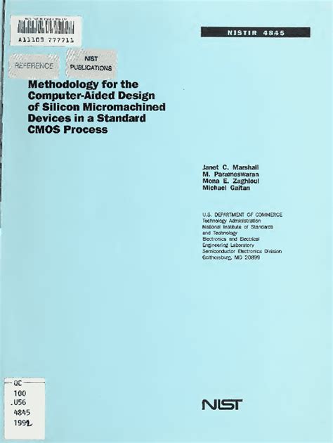 Fillable Online Nvlpubs Nist Methodology For The Computer Aided Design