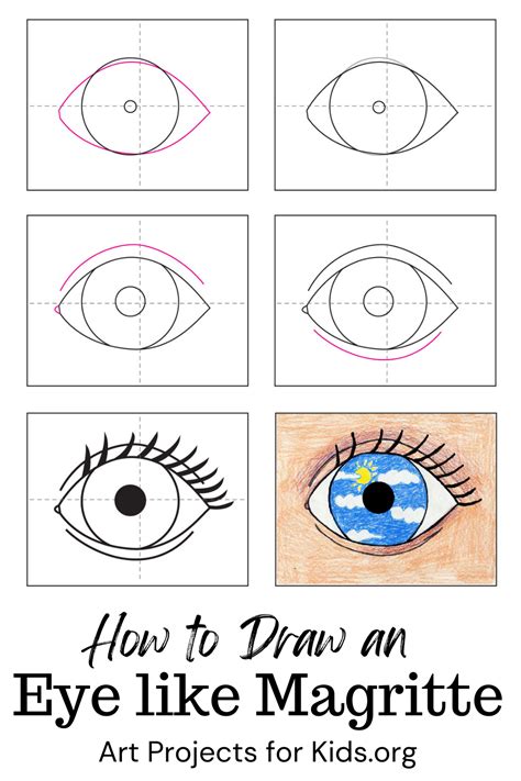 Learn How To Draw An Eye Like Magritte With An Easy Step By Step