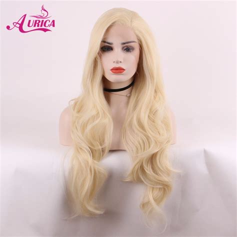 Aurica Bodywave Blonde Heat Safe Synthetic Hair Lace Front Wig For