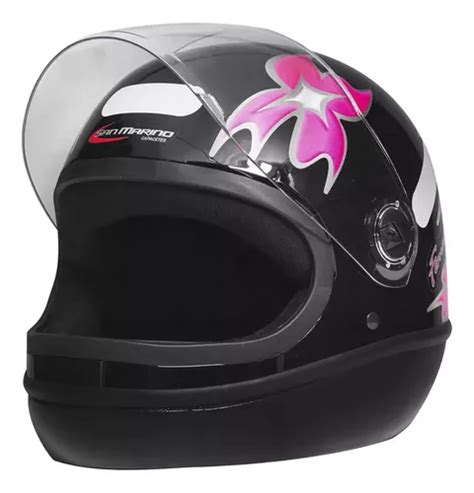 Capacete San Marino Taurus Formula R Original Flores Parcelamento