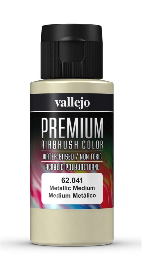 Metallic Medium Premium Airbrush Colour by Vallejo 62041 60ml