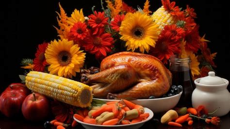 Premium AI Image | Overflowing Thanksgiving Cornucopia