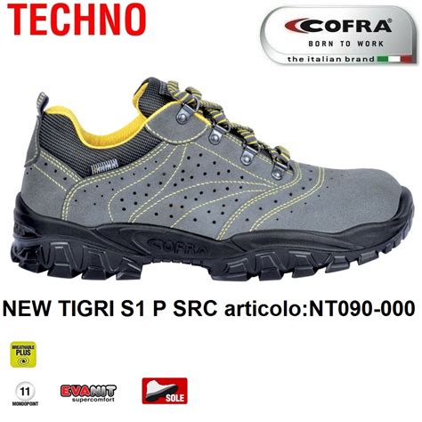 Scarpe Antinfortunistiche COFRA Linea TECHNO BASIC Modello NEW TIGRI S1