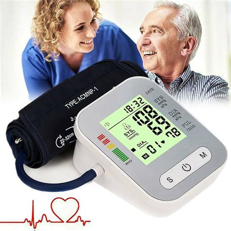 Portable Digital Upper Arm Blood Pressure Monitor Meter Intellisense