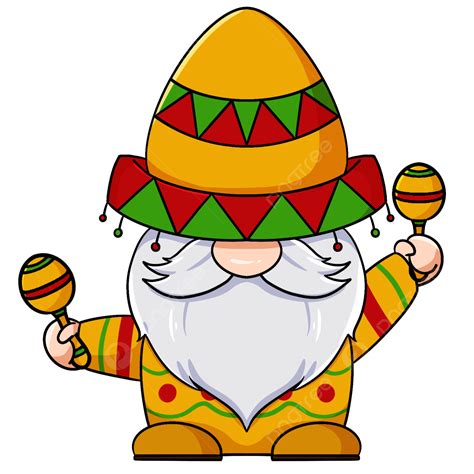 May Gnome Clipart Transparent Png Hd Mexican Th May Gnome Day Cartoon