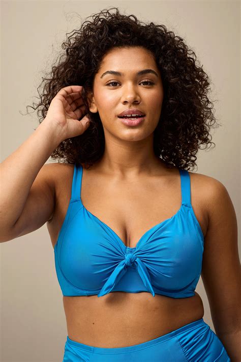 Ellos Shirley Bikini BH Med Bygel Blå Bikiniöverdelar Ellos se