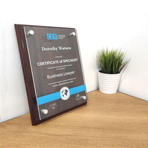 Personalized Wooden Plaque Combined With Acrylic Custom Recognition