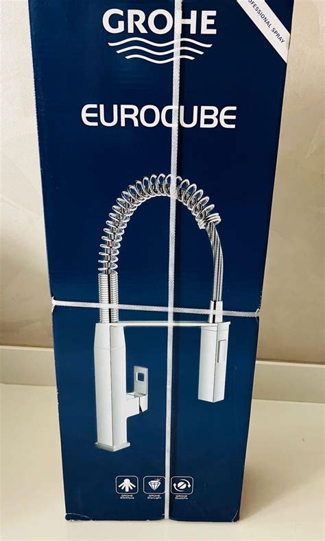 Grohe Eurocube Professional Sink Mixer Tap With Dual Spray Chrome