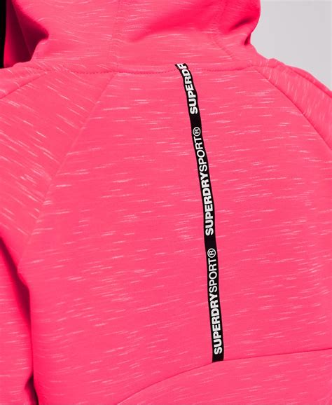 Superdry Core Gym Tech Kapuzenjacke Mit Einsätzen Damen Hoodies