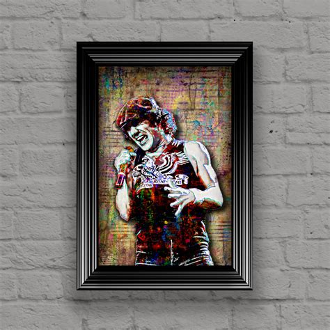 Brian Johnson Poster Acdc Brian Johnson T Acdc Tribute Fine Art
