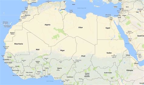 Map of North Africa and Sahel. | Download Scientific Diagram