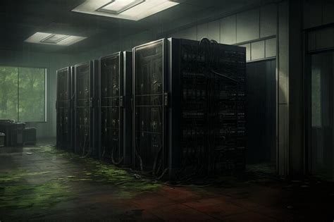 Premium Photo Server Room Side