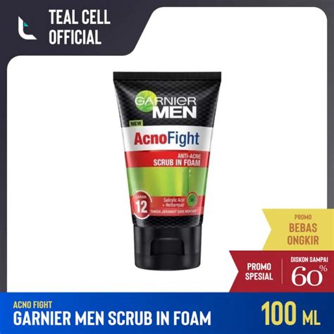 Garnier Men Acno Fight Anti Acne Scrub In Foam Ml Lazada Indonesia