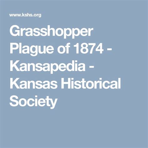 Grasshopper Plague Of 1874 Kansapedia Kansas Historical Society Historical Society Plague