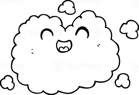 Cartoon Happy Smoke Cloud 45055041 Png