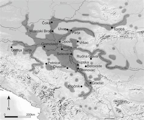 The Location Of Vinča Belo Brdo And Other Significant Vinča Culture