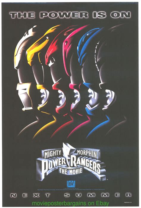 MIGHTY MORPHIN POWER RANGERS MOVIE POSTER Original Advance Style MINI