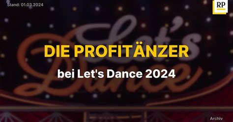 Lets Dance 2024 Das Sind Die Profitänzer