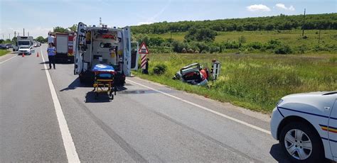 FOTO Șofer din Alba Iulia implicat în ACCIDENT pe DN7 lângă Deva O