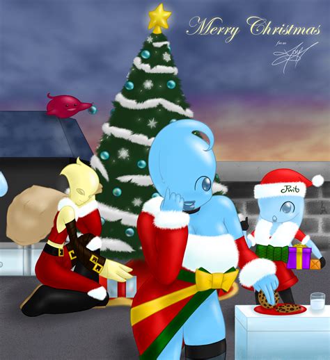 A Very Slimy Christmas By Kenshinthewanderer Hentai Foundry