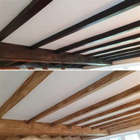 Black Beams To Antique Oak Yorkshire Beam Renovation