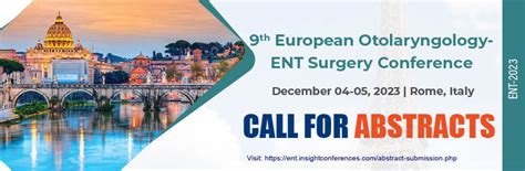 Ent 2023 Conferences Otolaryngology Conferences Surgery Conferences