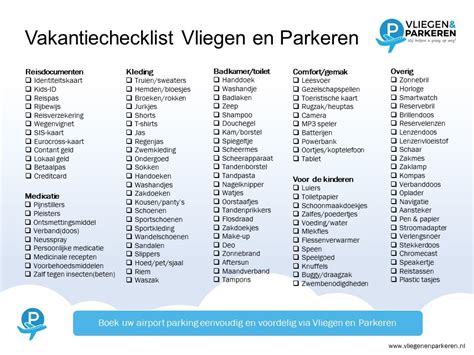 Checklist Vakantie Ga Goed Voorbereid Op Vakantie