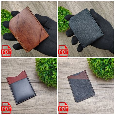 PDF выкройки для кожи. 9 штук. Картхолдеры из кожи, холдер | Simply ...