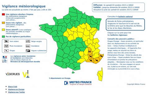 Intemp Ries M T O France Place D Partements En Alerte Orange