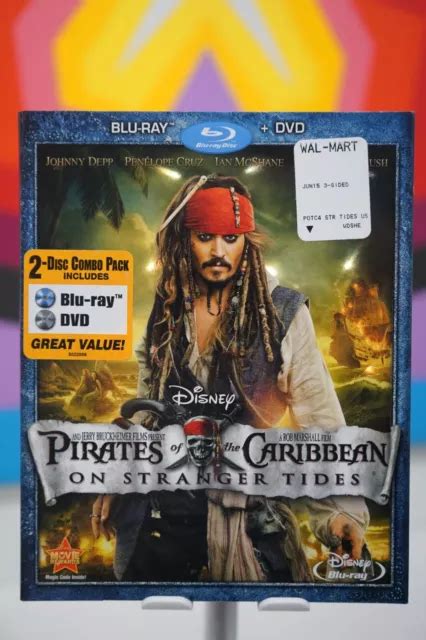 PIRATES OF THE Caribbean On Stranger Tides Blu Ray DVD NEW W