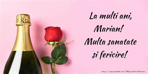 La Multi Ani Marian Felicitari De La Multi Ani Cu Numele Marian