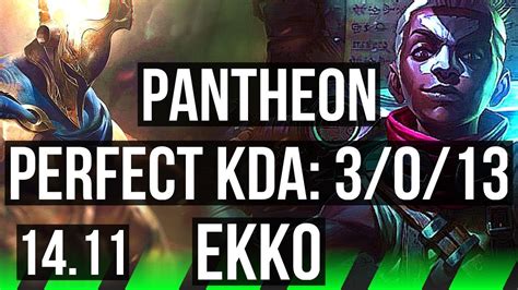 Pantheon Vs Ekko Jgl Rank Panth Rank Games Kr