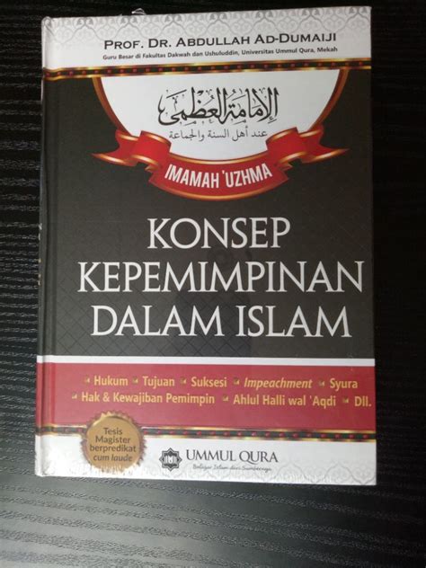 Resensi Buku Konsep Kepemimpinan Dalam Islam Eramuslim