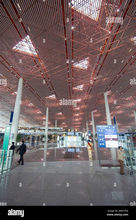 Terminal Three Beijing Capital Airport Stock Photo - Alamy