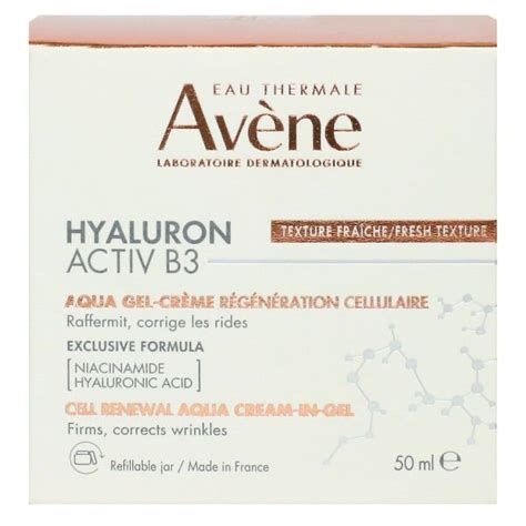 Avène Hyaluron Activ B3 Aqua gel crème régénération cellulaire Avene