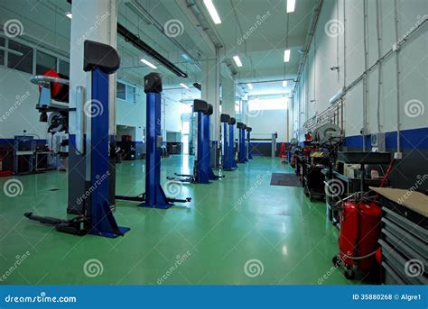 Car Repair Garage Autoservice Stock Photo Image Of Interiors