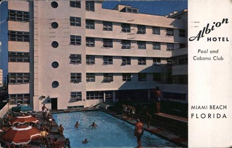 The Albion Hotel, Pool and Cabana Club Miami Beach, FL Postcard