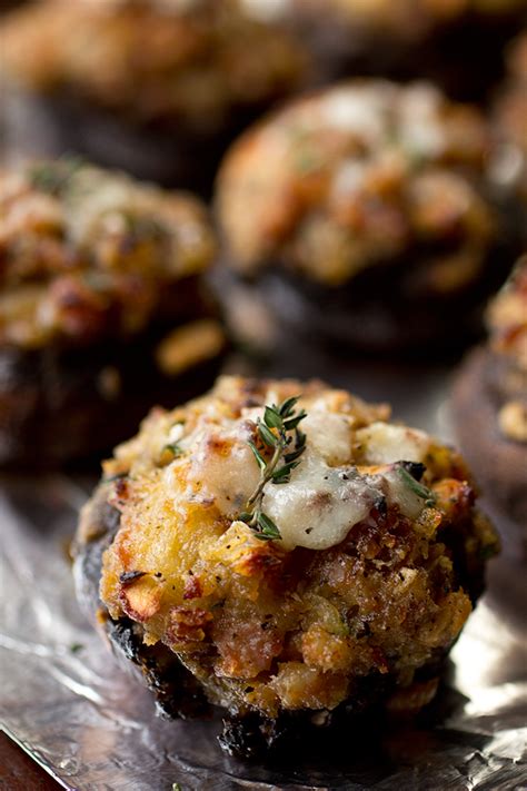 Stuffed Mini Portobello Mushrooms With Italian Sausage The Cozy Apron