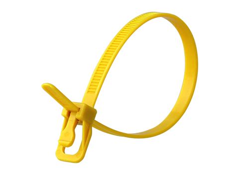 Retyz Inch Yellow Uv Releasable Standard Cable Tie Pack