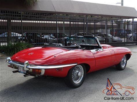 Signal Red Jaguar E Type Xke Series Ii Convertible L Cyl