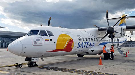 Llegó primer vuelo Bogotá Valencia de la aerolínea colombiana Satena