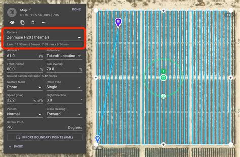 Camera Setting For Correct Overlap Spacing Dronelink